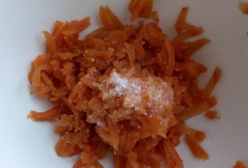 тертая морковь