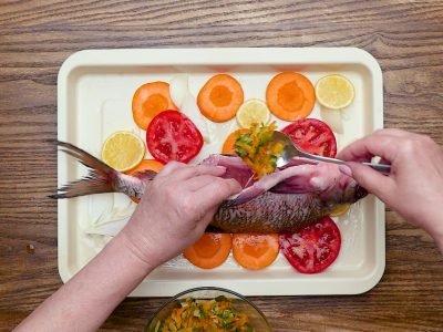 Рыба, запеченная в молоке