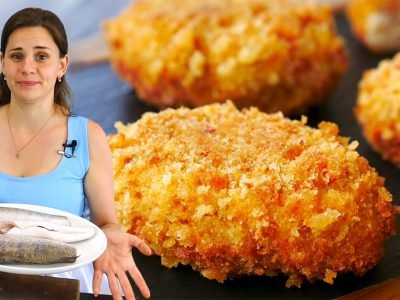 Рыбные котлеты по-киевски