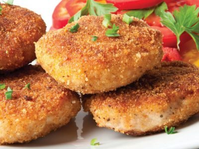 Хрустящие рыбные котлеты из трески