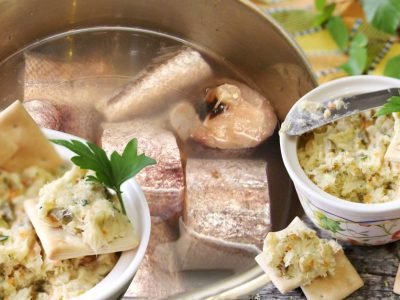 Простой рыбный паштет из минтая