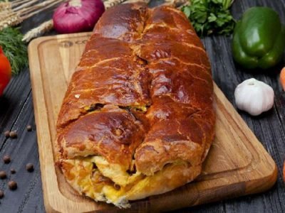 Рыбный пирог с морковью