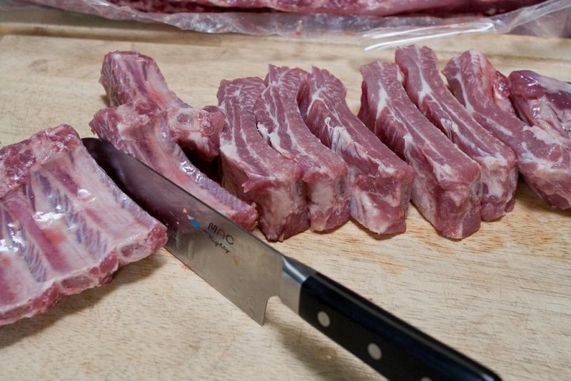 порционные ребра фото