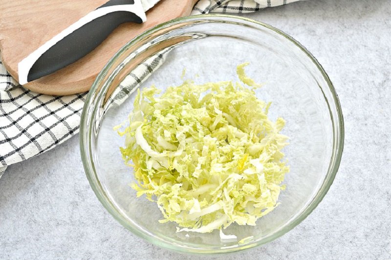 нарезка пекинской капусты