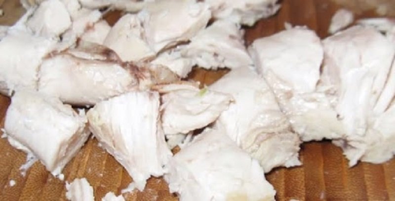 нарезка куриной грудки