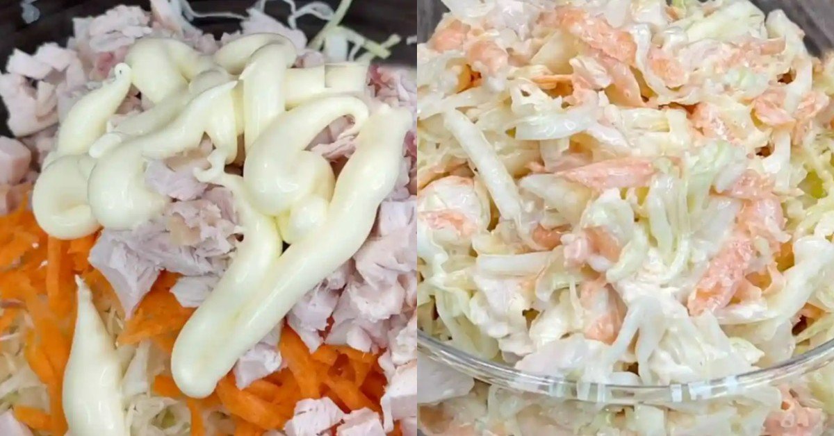 салат с курицей