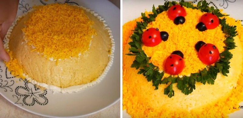 салат на новый год снимок