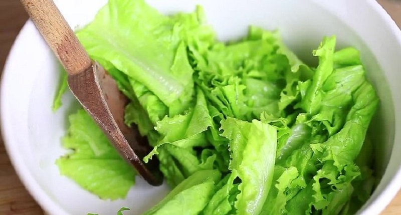 измельчение салата латук