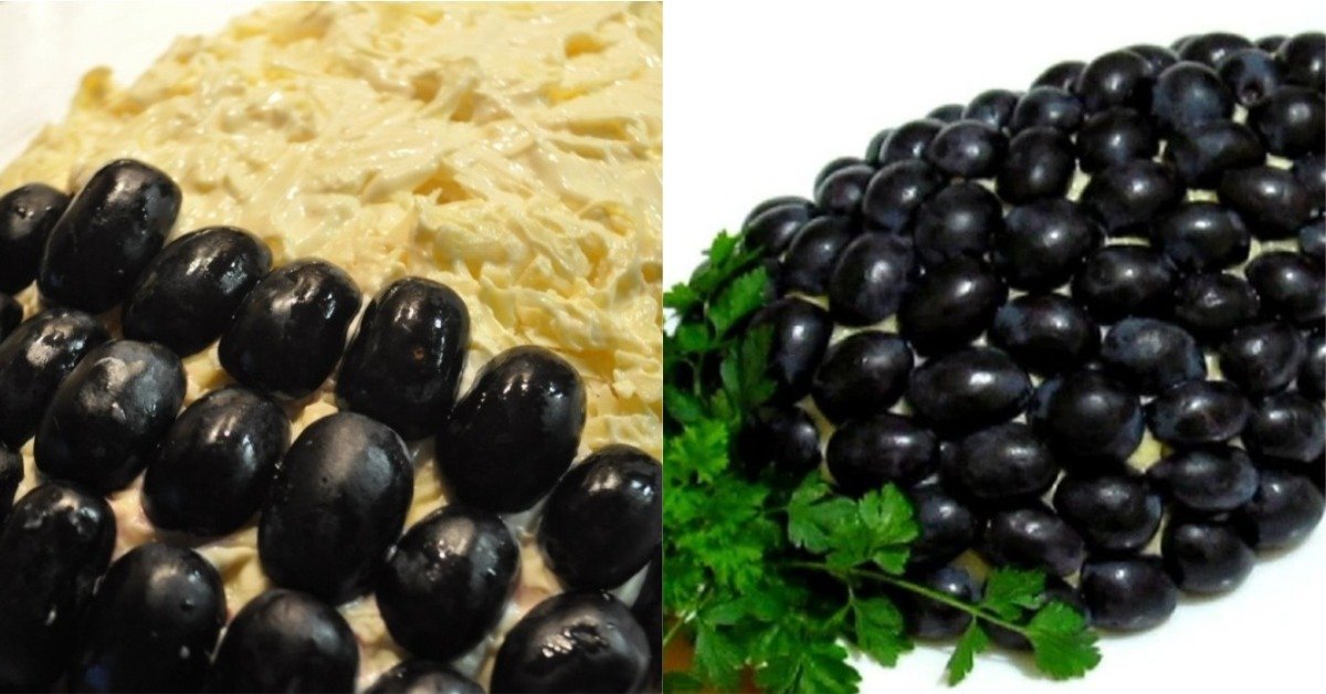 виноградная ветка салат