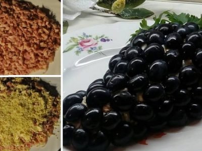 Салат «Черная гроздь»