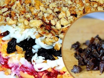 Салат «Чернослив в снегу»