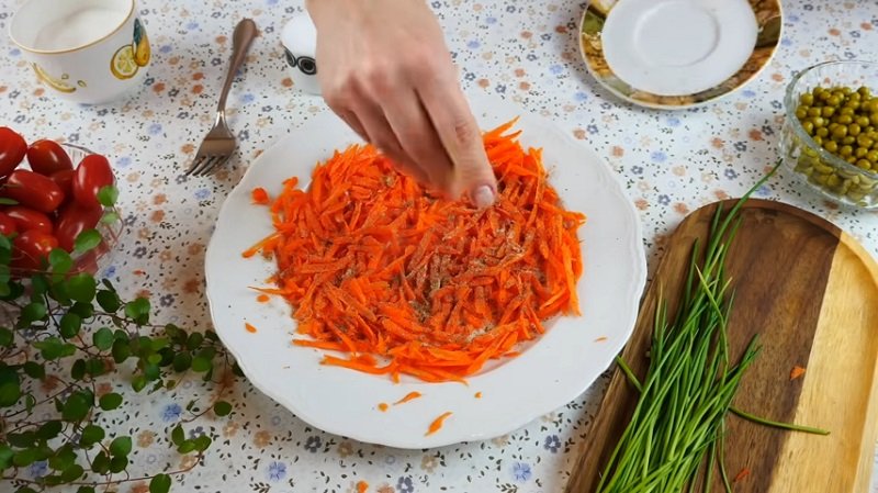 шинковка морковки