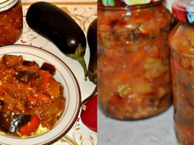 Салат из баклажанов и перца на зиму