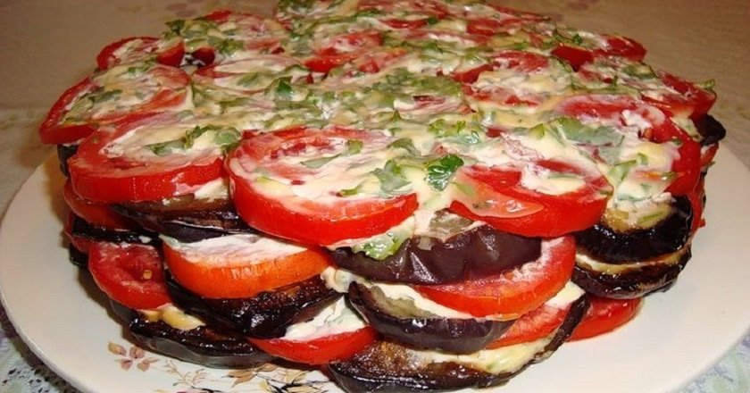 салат с баклажанами