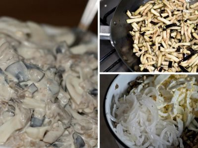 Салат из баклажанов с луком