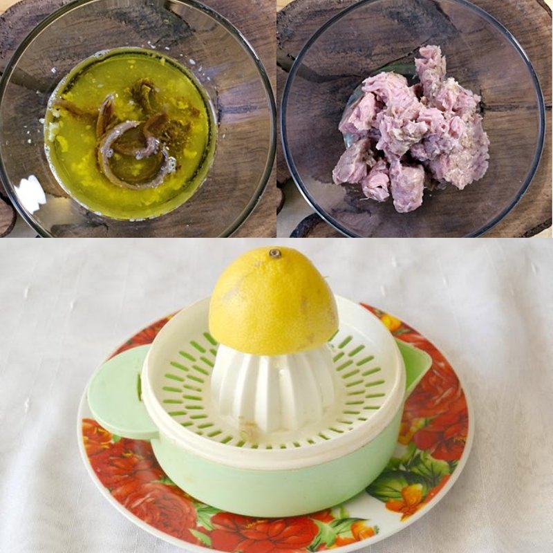 Салат из цветной капусты с тунцом