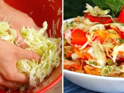 Салат из капусты «Провансаль»