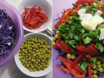 Салат из краснокочанной капусты