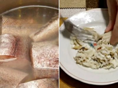 Праздничный салат из минтая «Раковые шейки»