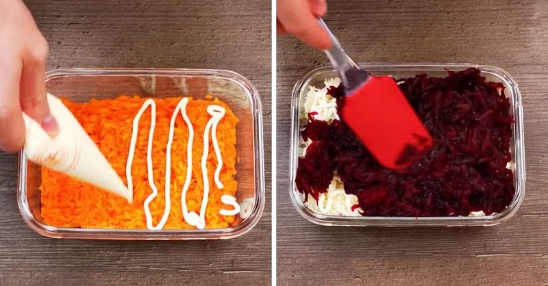 сборка салата