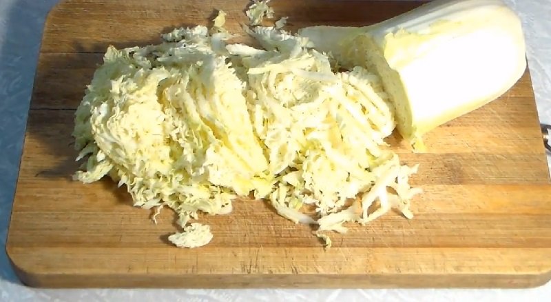 приготовление салата из пекинской капусты