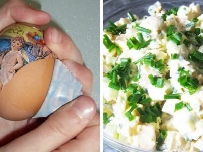 Салат из яиц с луком