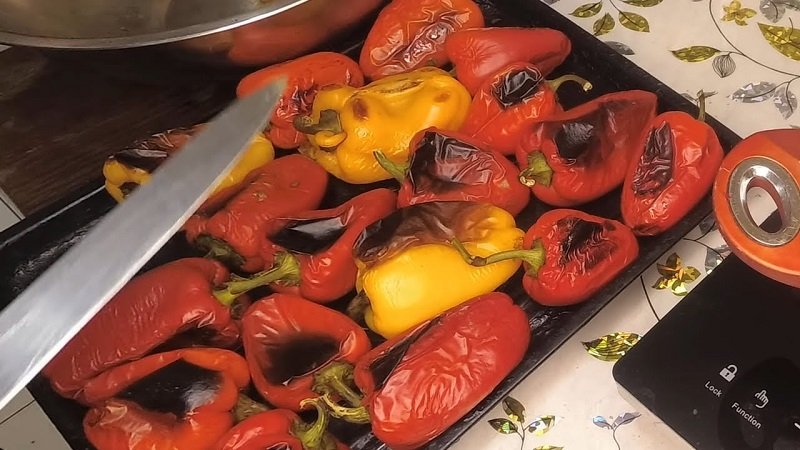 приготовление салата из болгарских перцев