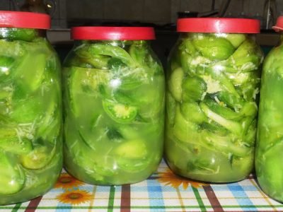 Салат из зеленых помидоров