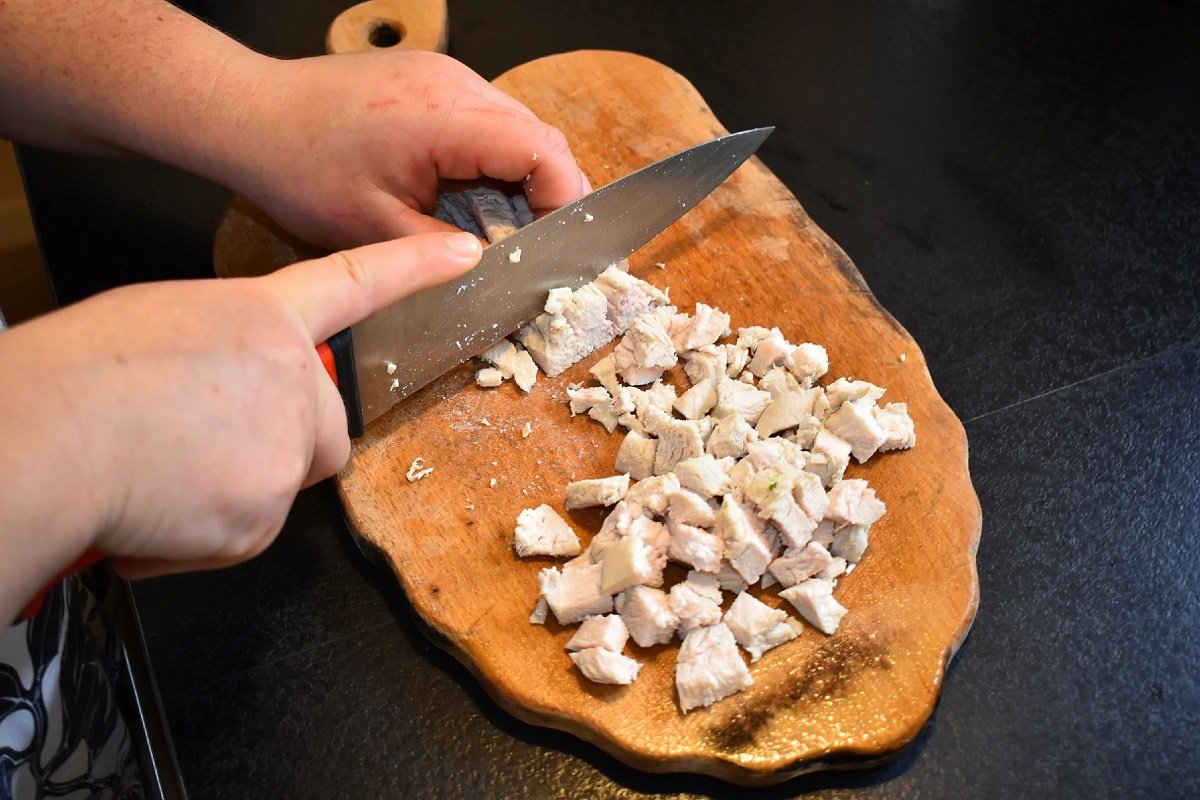 салат с курицей