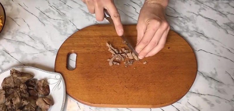 салат с печенью