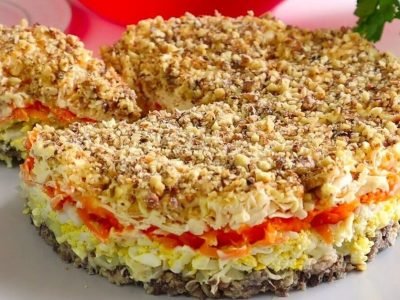 Салат «Полтавский» с сардиной