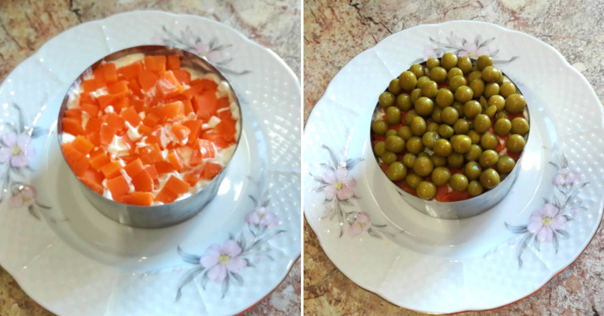 салат с курицей