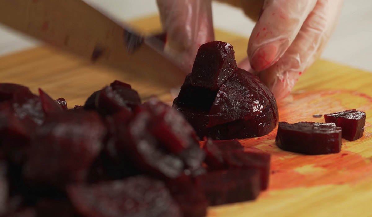 нарезание свеклы