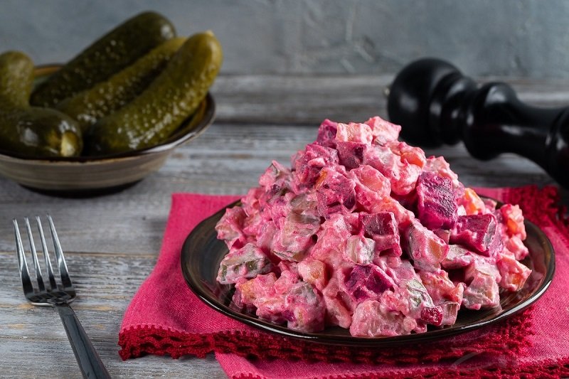 готовый свекольный салат