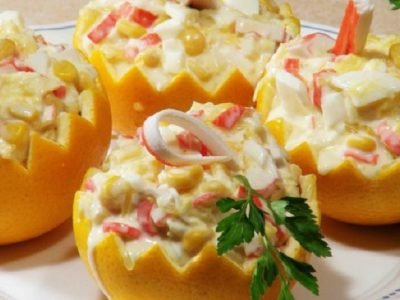 Салат с апельсинами