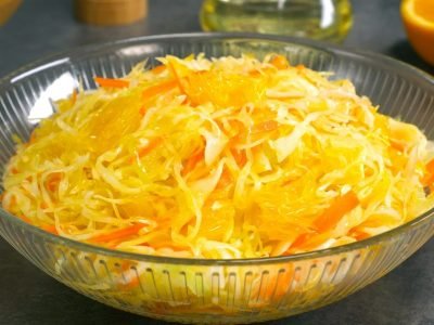 Салат с апельсином и капустой