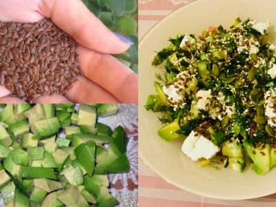 Салат с авокадо без майонеза