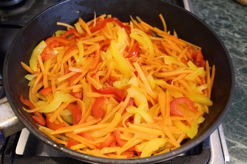 жарка овощей