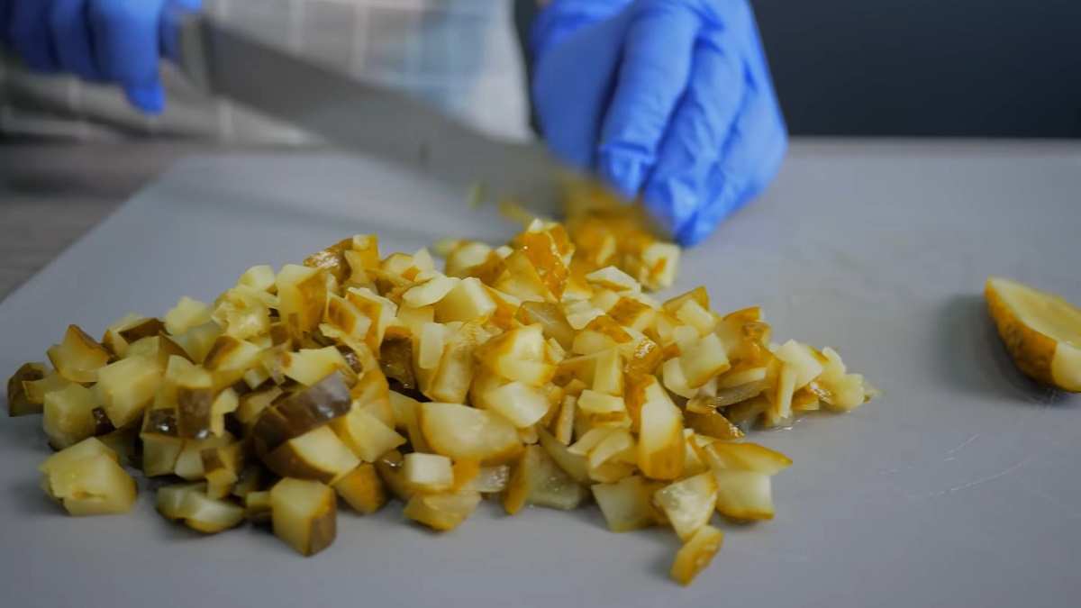 нарезание огурцов