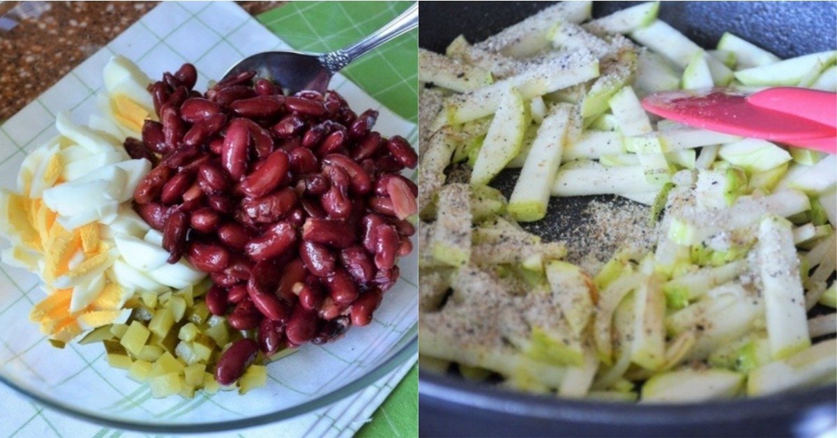 салат с кабачками