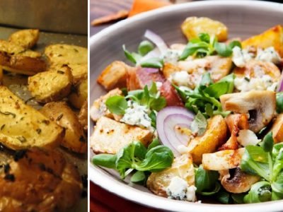 Салат с картофелем и грибами