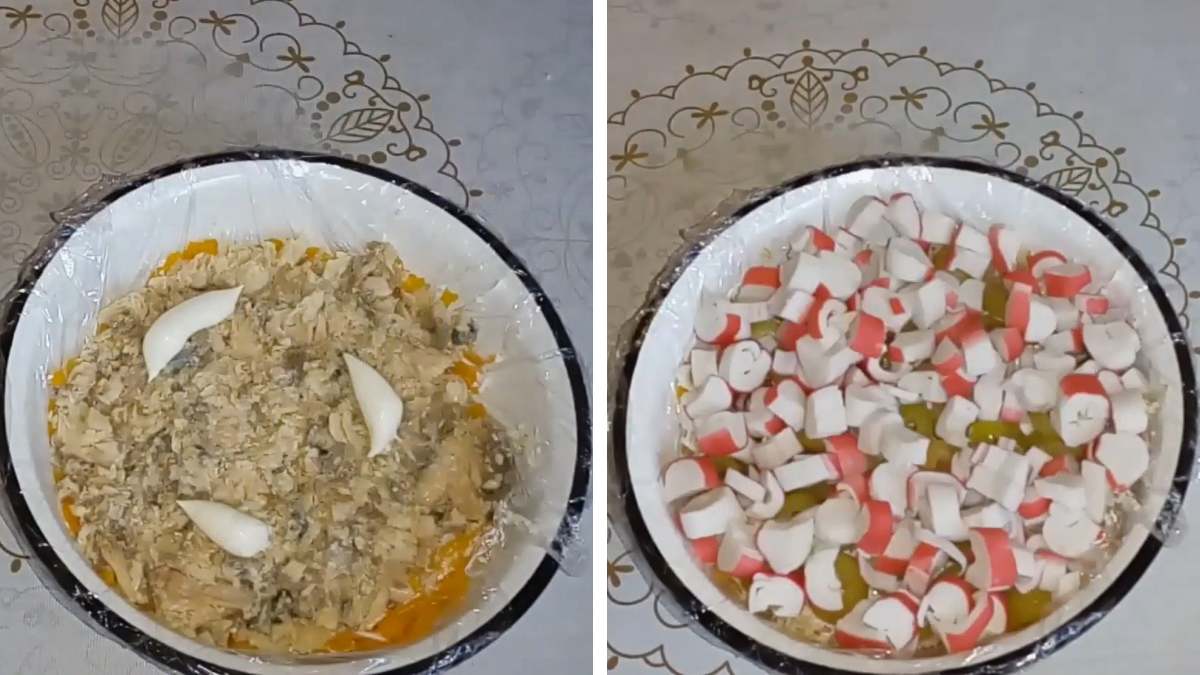 слоеный салат