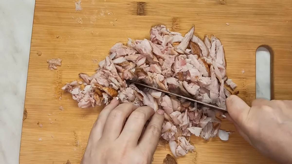 нарезанная курица