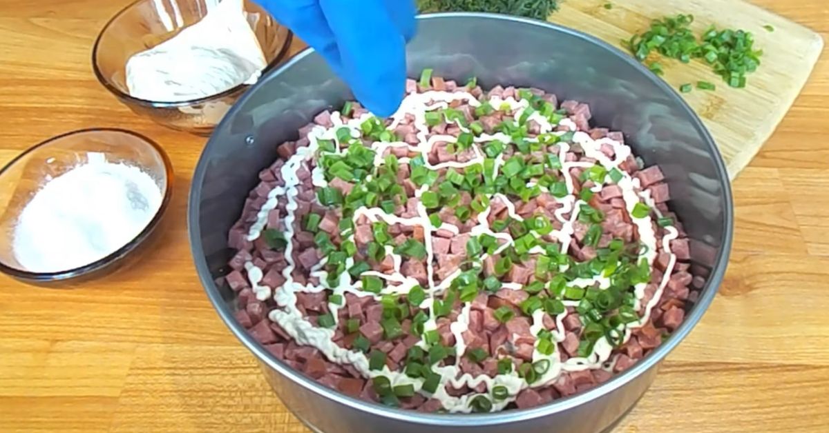 салат с красной фасолью простой 