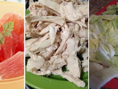 Салат с курицей и грейпфрутом