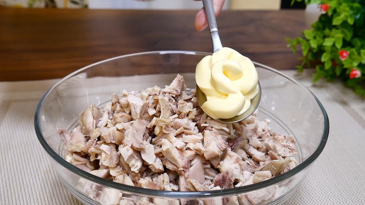 курица с майонезом