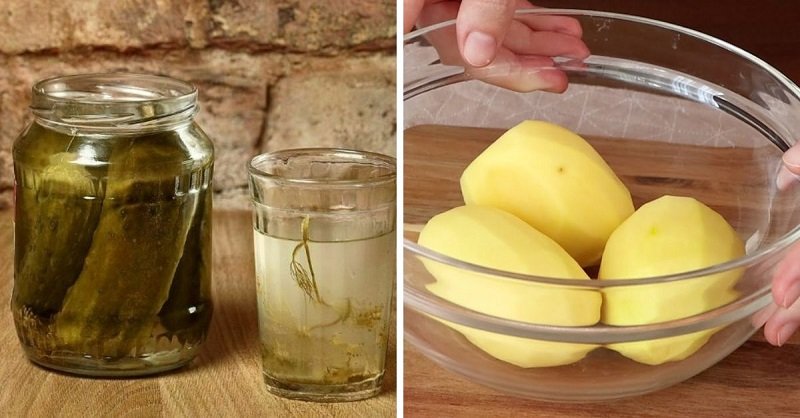 рассол и картошка