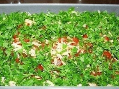 Салат с отварным мясом