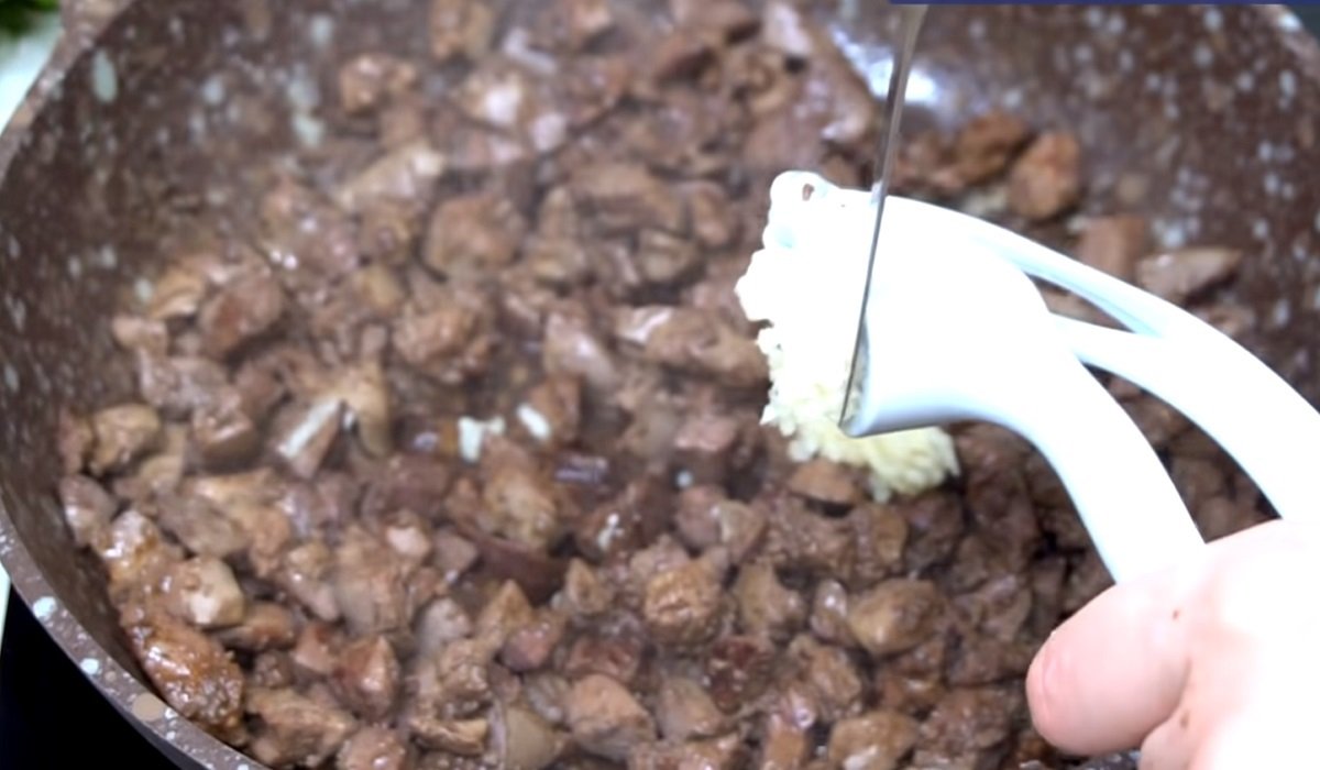 салат с печенью