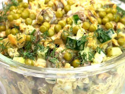 Салат с печенью «Каприз»